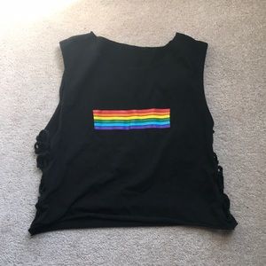 Bluenotes rainbow crop top